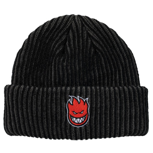 Spitfire Bighead Fill Cuff Beanie - Black/Charcoal/Red