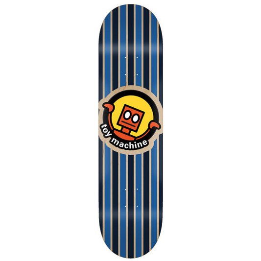 Toy Machine Robot Blue Stripes Deck 8.0