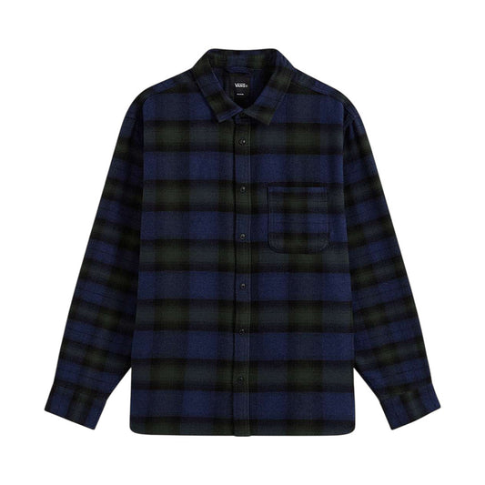 Vans Lawson Mixed Plaid Flannel Shirt - Dress Blues