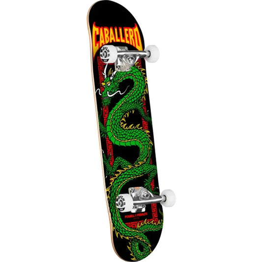 Powell Peralta Caballero Chinese Dragon Black/Green Complete Skateboard 7.5