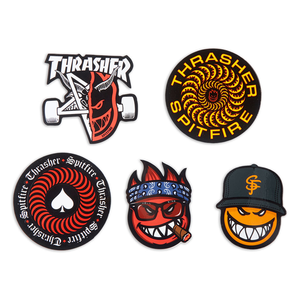 Spitfire X Thrasher Sticker Pack