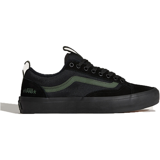 Vans Skate Old Skool 36+ Shoes - Atiba Black/Dark Green