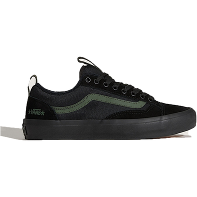 Vans Skate Old Skool 36+ Shoes (Atiba Black/Dark Green)