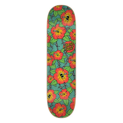 Santa Cruz 8.0 Screaming Hibiscus Birch Skateboard Deck