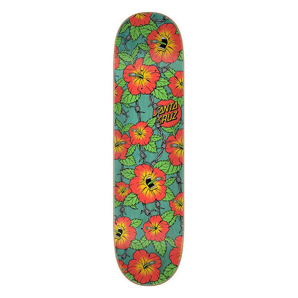 Santa Cruz 8.0 Screaming Hibiscus Birch Skateboard Deck