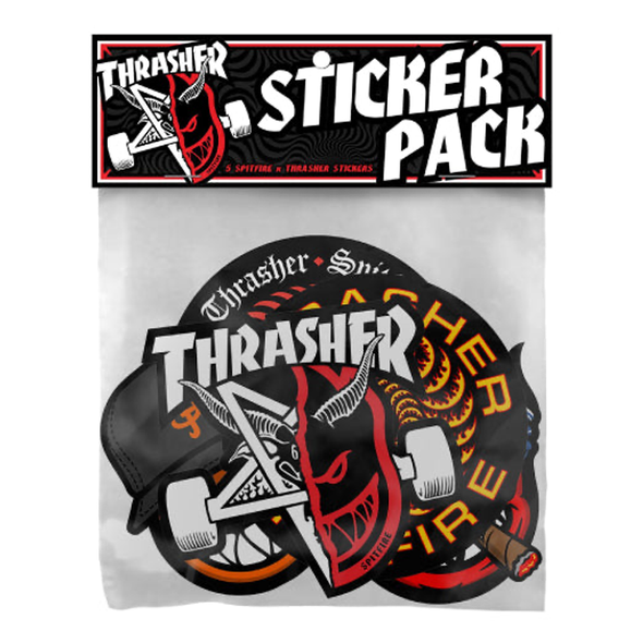 Spitfire X Thrasher Sticker Pack