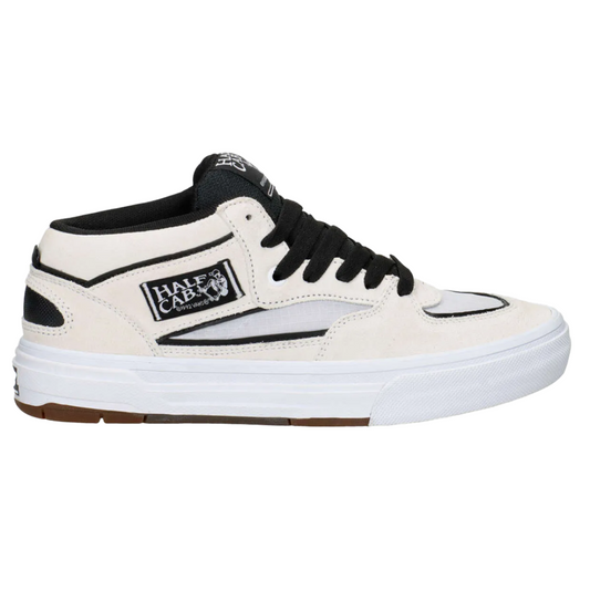 Vans Skate Half Cab Wafflecup Shoes - White/Black