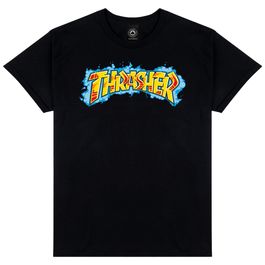 Thrasher Graffiti T-Shirt - Black