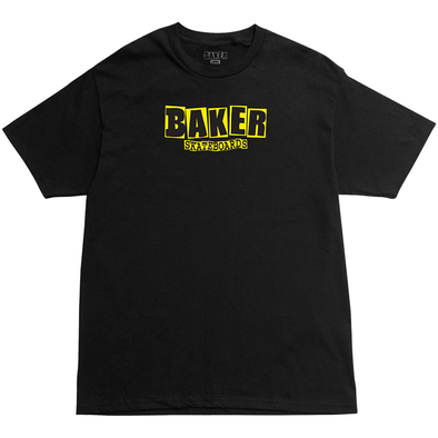 Baker Brand Logo T-Shirt (Black/Yellow)