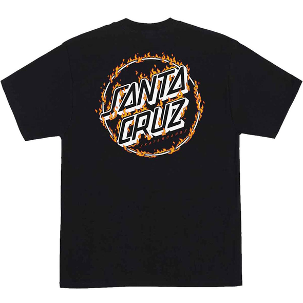 Santa Cruz Burnt Opus Oversized Heavyweight T-Shirt (Black)