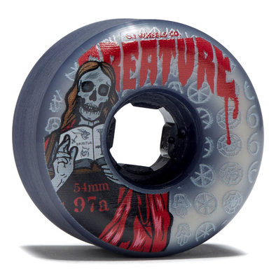 54mm Bloodsuckers Hardline 97a OJ Skateboard Wheels (White)