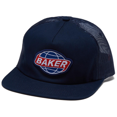 Baker Universal Trucker Snapback Hat (Navy)