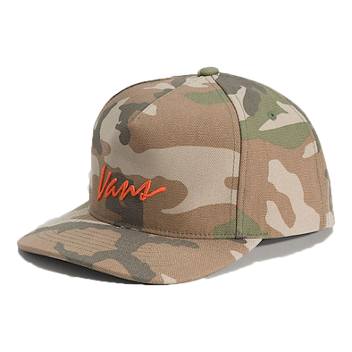 Vans Classic Script Vintage Camo Snapback Hat