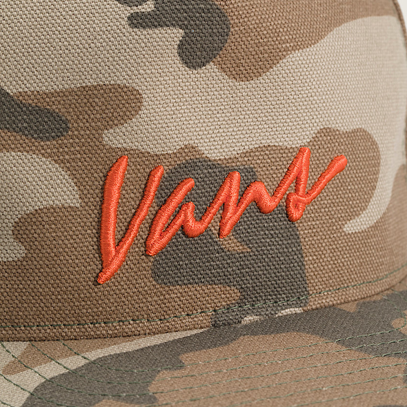Vans Classic Script Vintage Camo Snapback Hat