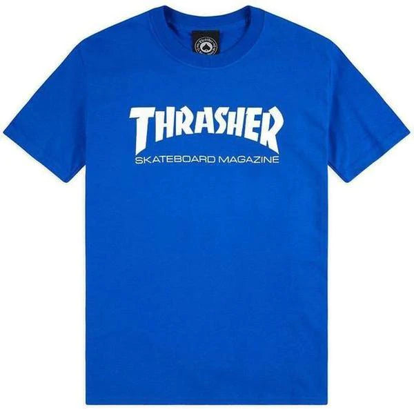 Thrasher Mag T-Shirt (Royal Blue) – Warped Skate Shop