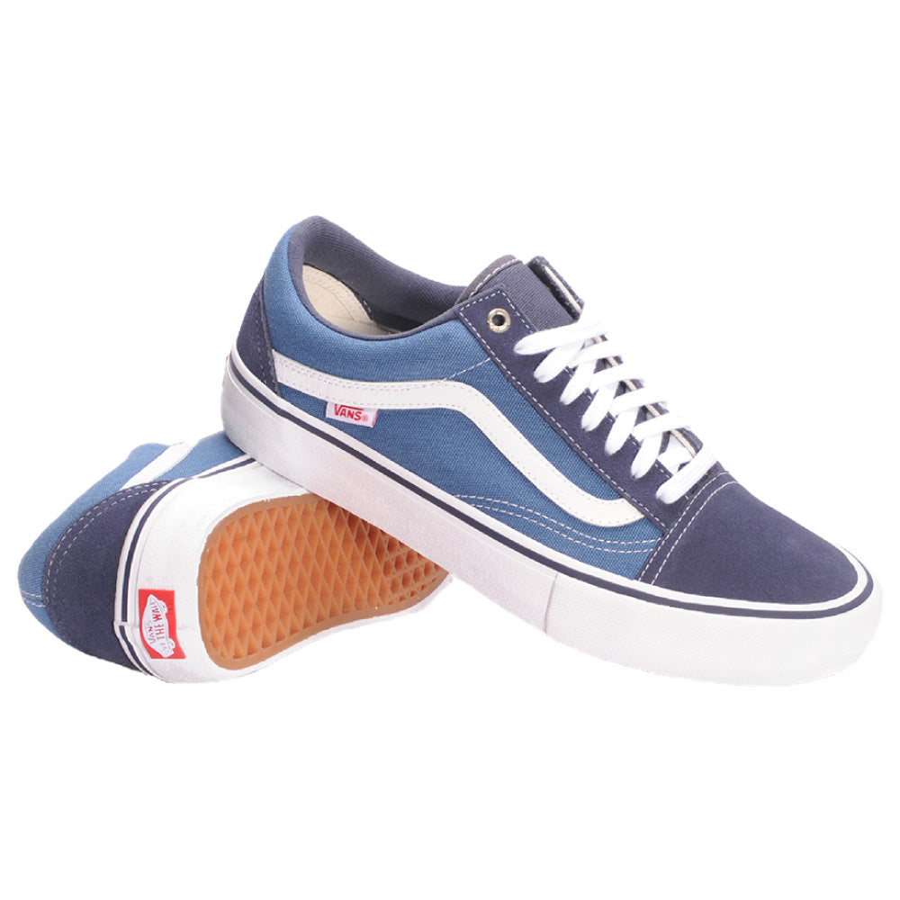 Vans Skool Pro Shoes (Blue/White) Skate Shop