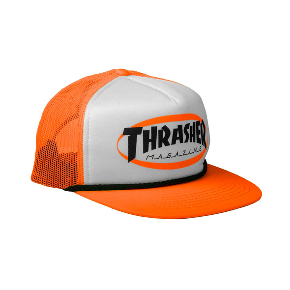 Thrasher Ellipse Mag Logo Trucker Rope Hat