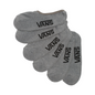 Vans Classic Super No Show 3 Pack Socks - Grey