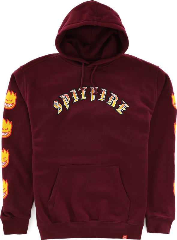 Spitfire Old E Bighead Fill Sleeve Hoodie (Currant)