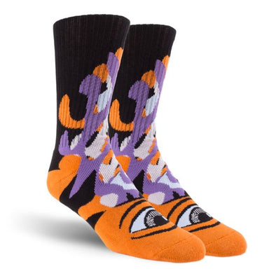 Toy Machine Barfer Socks (Orange)