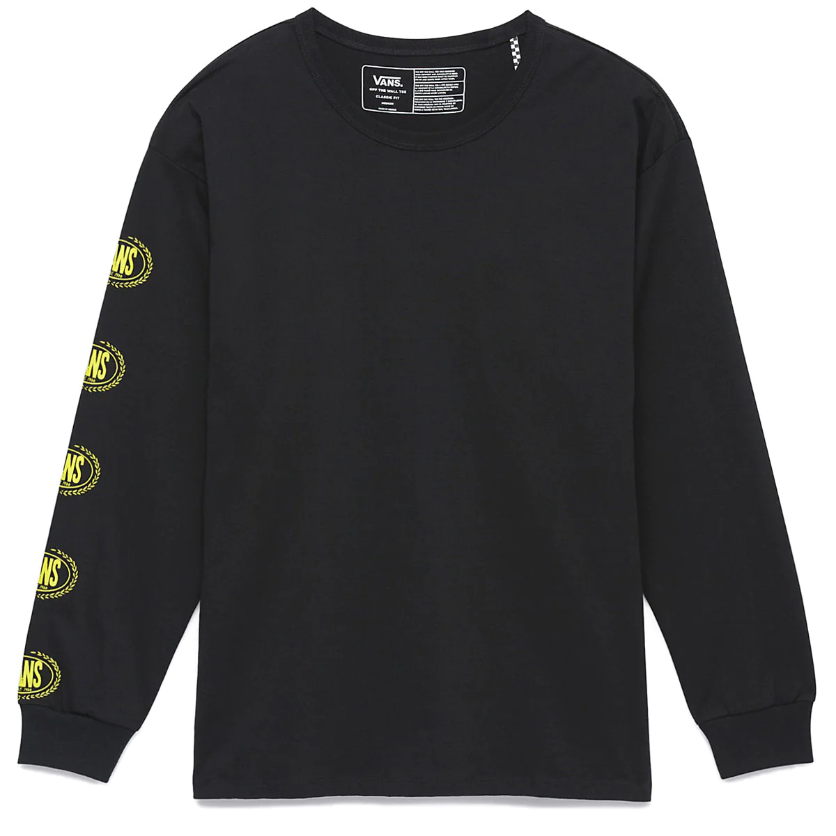 Vans Off The Wall Gradient Logo Long Sleeve T-Shirt - Black