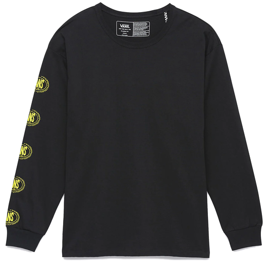 Vans Off The Wall Gradient Logo Long Sleeve T-Shirt - Black