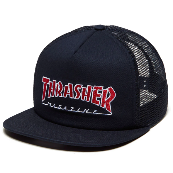 Thrasher Embroidered Outlined Mesh Hat