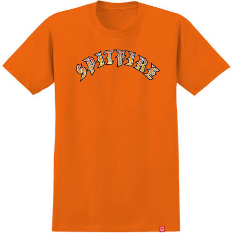 Spitfire Old E T-Shirt (Orange/Red/Yellow Fade)