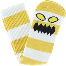 Toy Machine Monster Big Stripe Socks (Yellow)