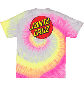 Santa Cruz Classic Dot T-Shirt (Silver Rainbow)