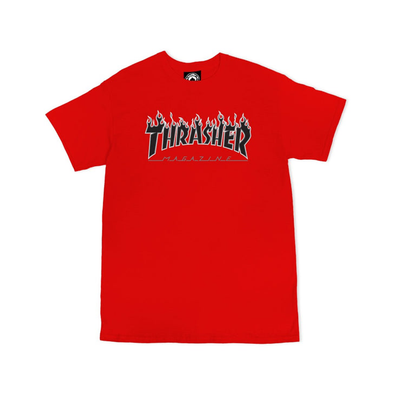 Thrasher Flame T-Shirt (Red)