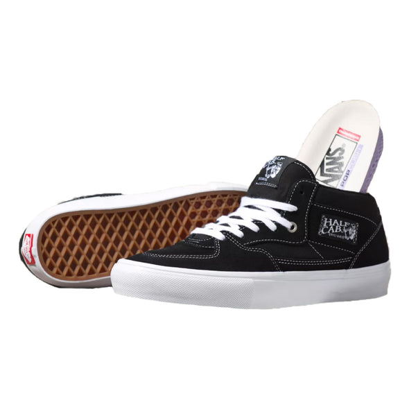 Vans Skate Half Cab Shoes (Black/White)