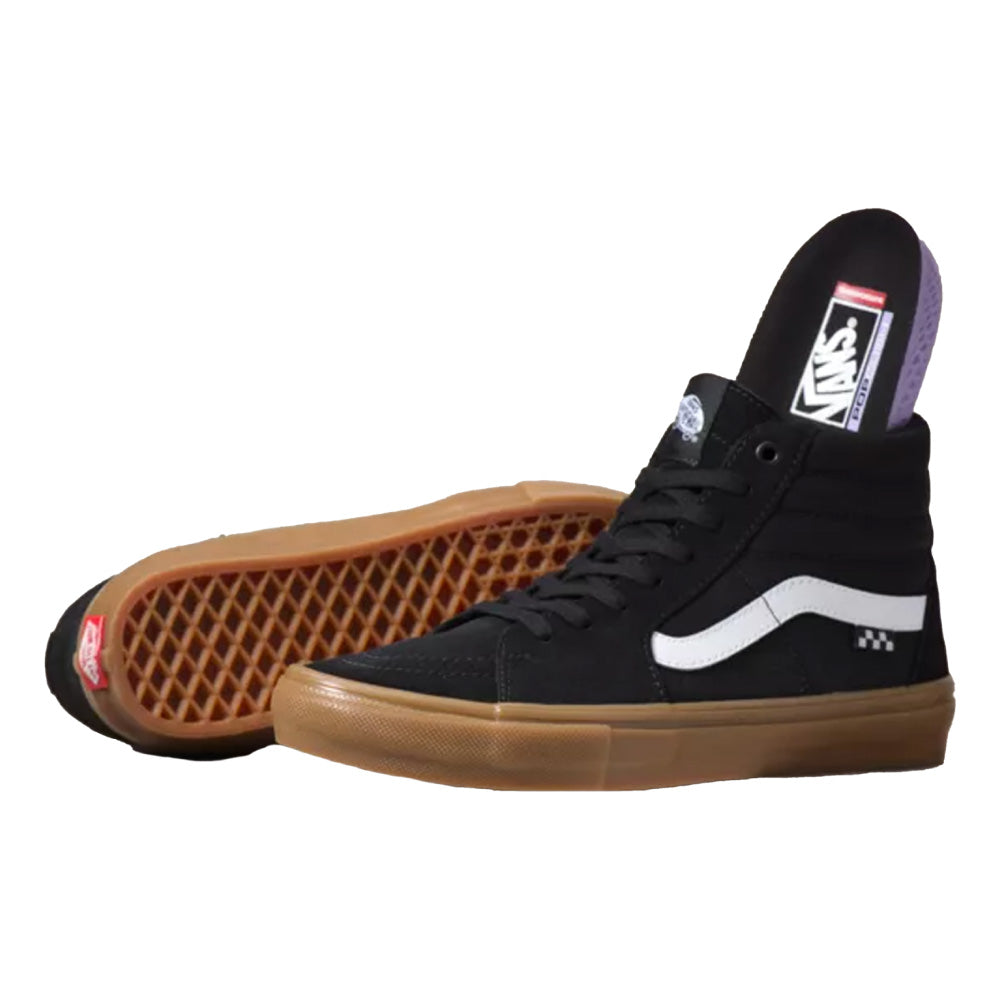 Carry Huiswerk faillissement Vans Sk8-Hi Shoes (Black/Gum) *** – Warped Skate Shop